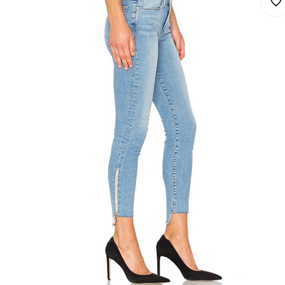 Frame denim le high skinny jeans with zipper size 26